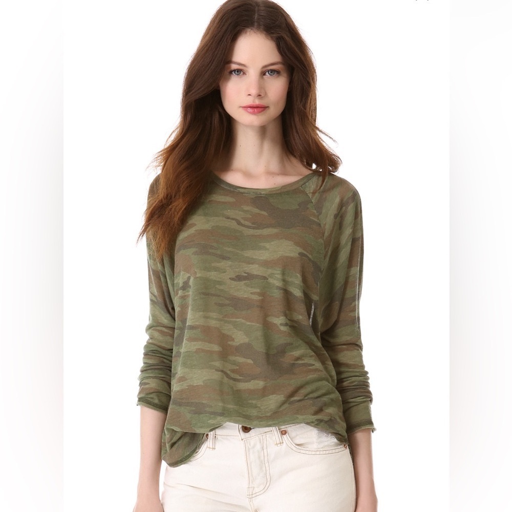 NSF…Long Sleeve Vintage Camouflage Tee (NWOT)